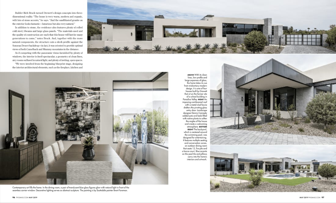 Modern estate featured in Phoenix magazine