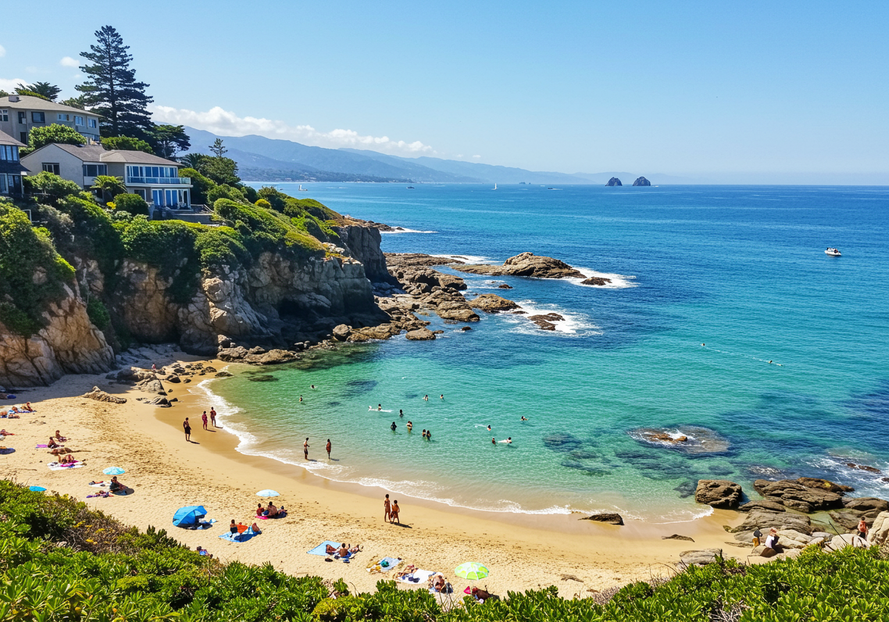 little corona del mar beach in newport beach ca