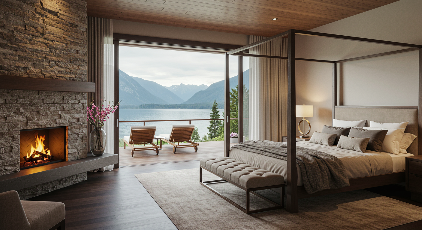 The resort-worthy master suite.