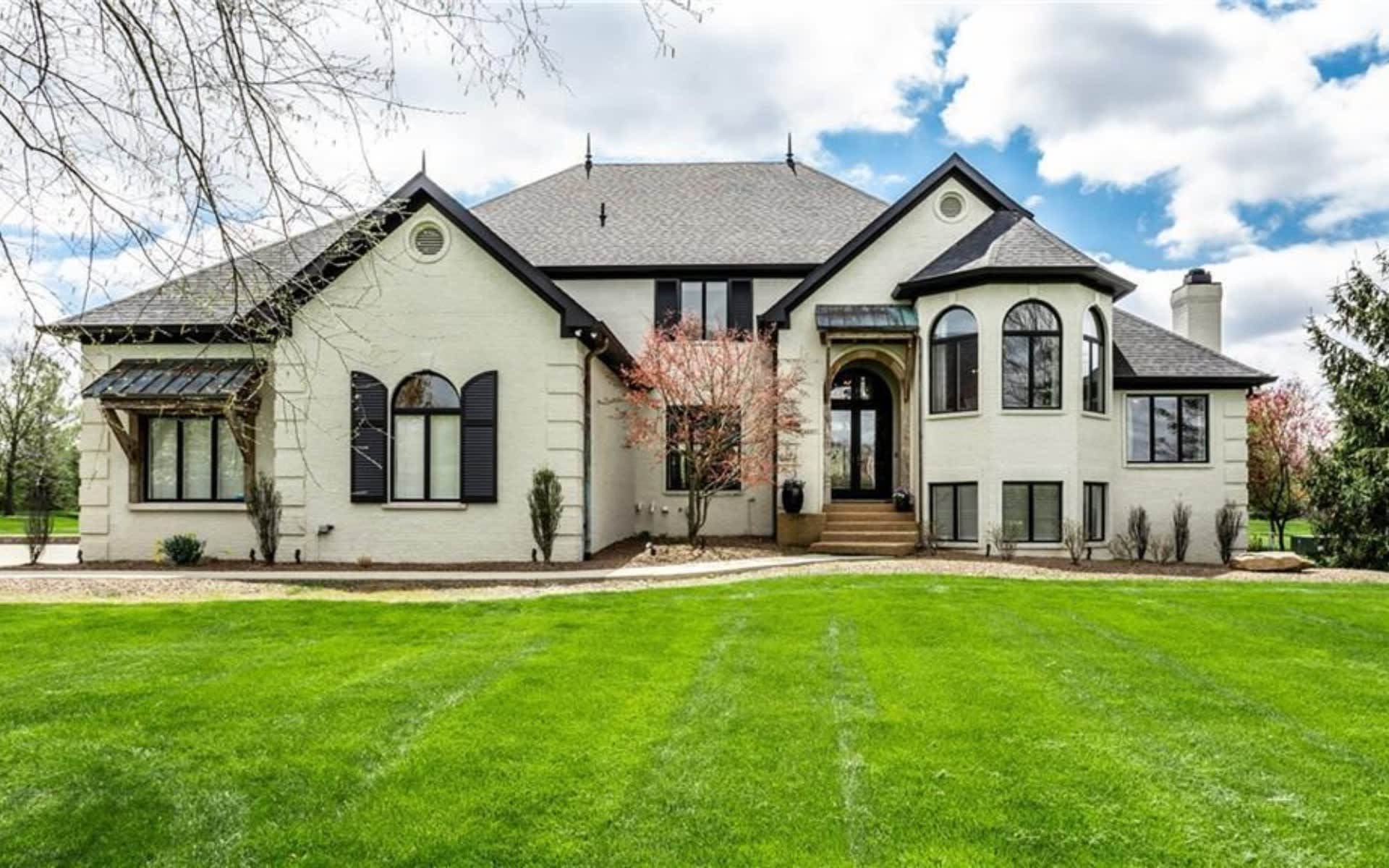 Modern luxury estate with landscaped grounds in the Carmel area