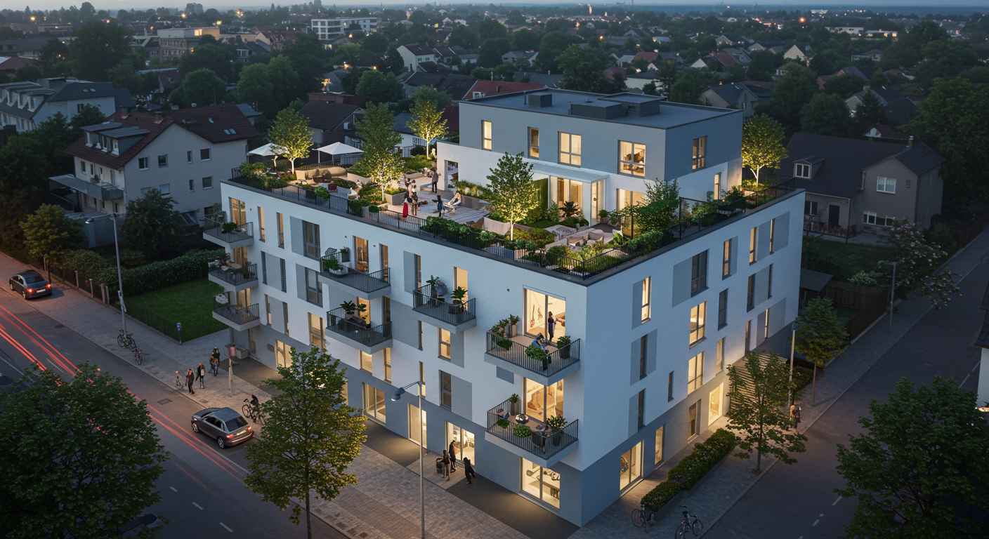 At site of old Wally's building on Westwood Boulevard and Olympic in Los Angeles