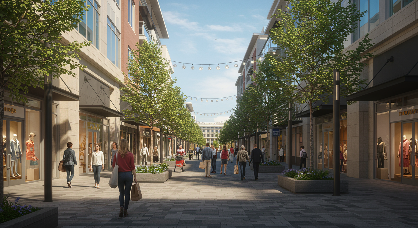 CityCenterDC outdoor shopping area