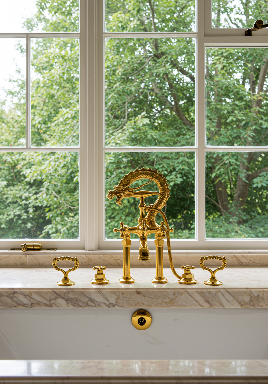 luxury master bathroom details
