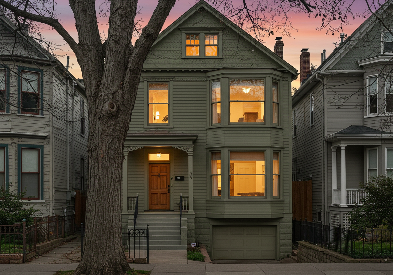 Front of home on 3224 Folsom