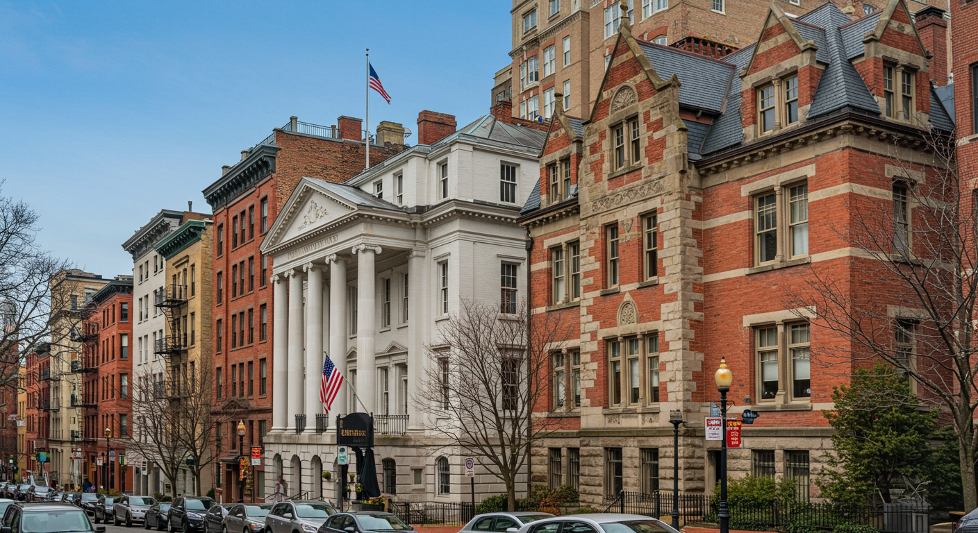 Exterior view of Convent & Stuart Hall, a highly regarded private school located in San Francisco, California