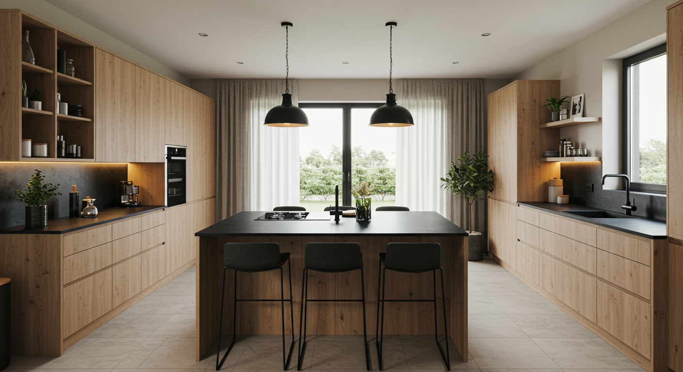 Furniture in Luxurious Kitchen