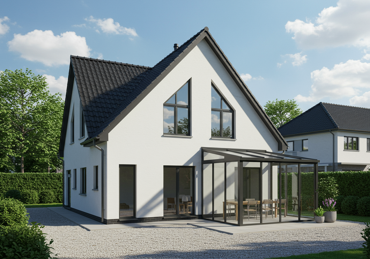 scandinavian style house exterior