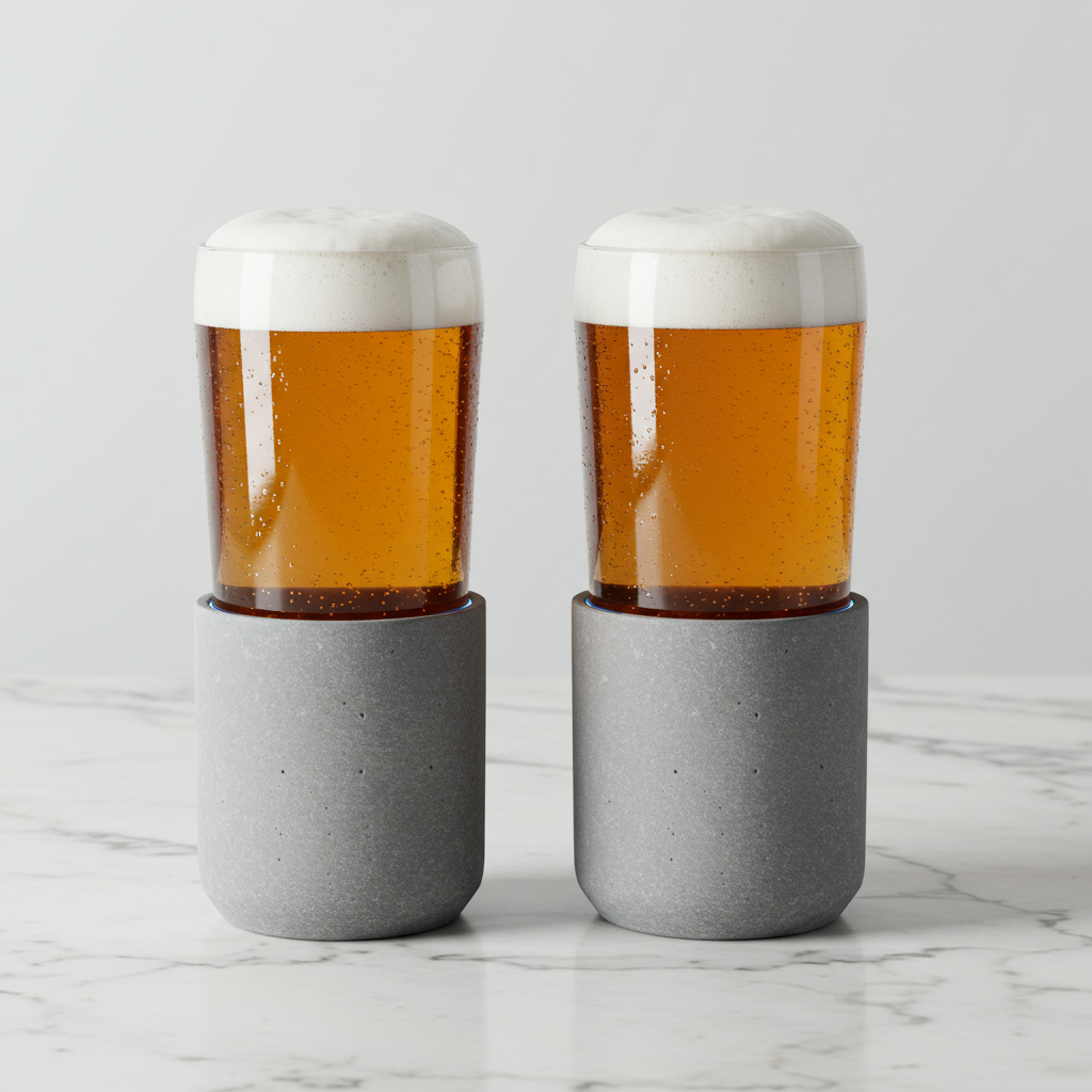 Williams Sonoma Rabbit Freezable Beer Glasses, Set of 2