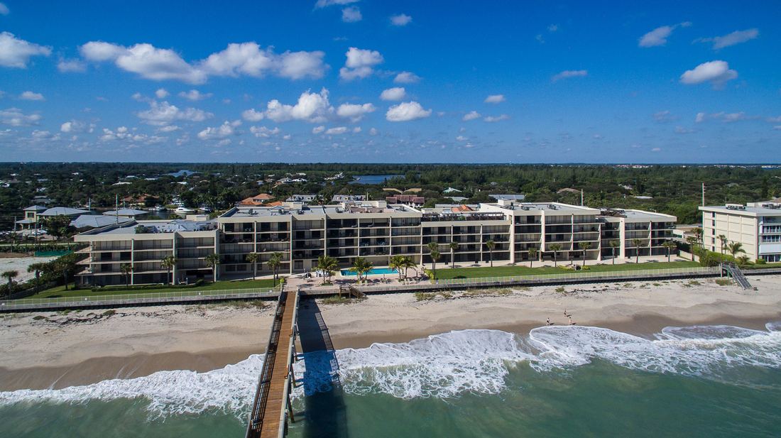 Oceanfront condominium living on the barrier island