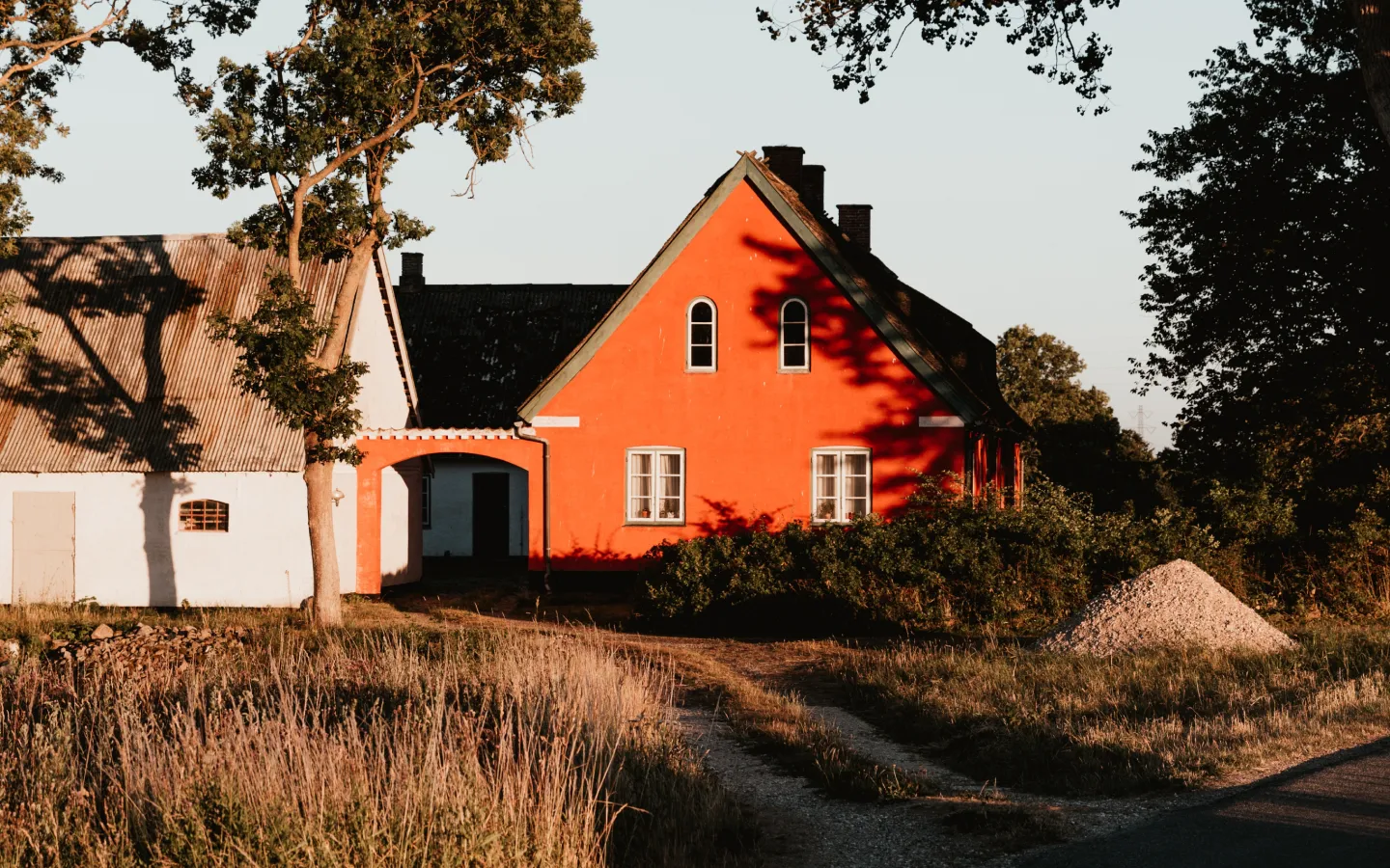 Orange single-family house