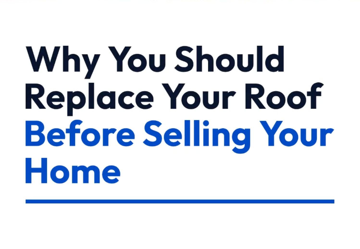 Why you should replace your roof?