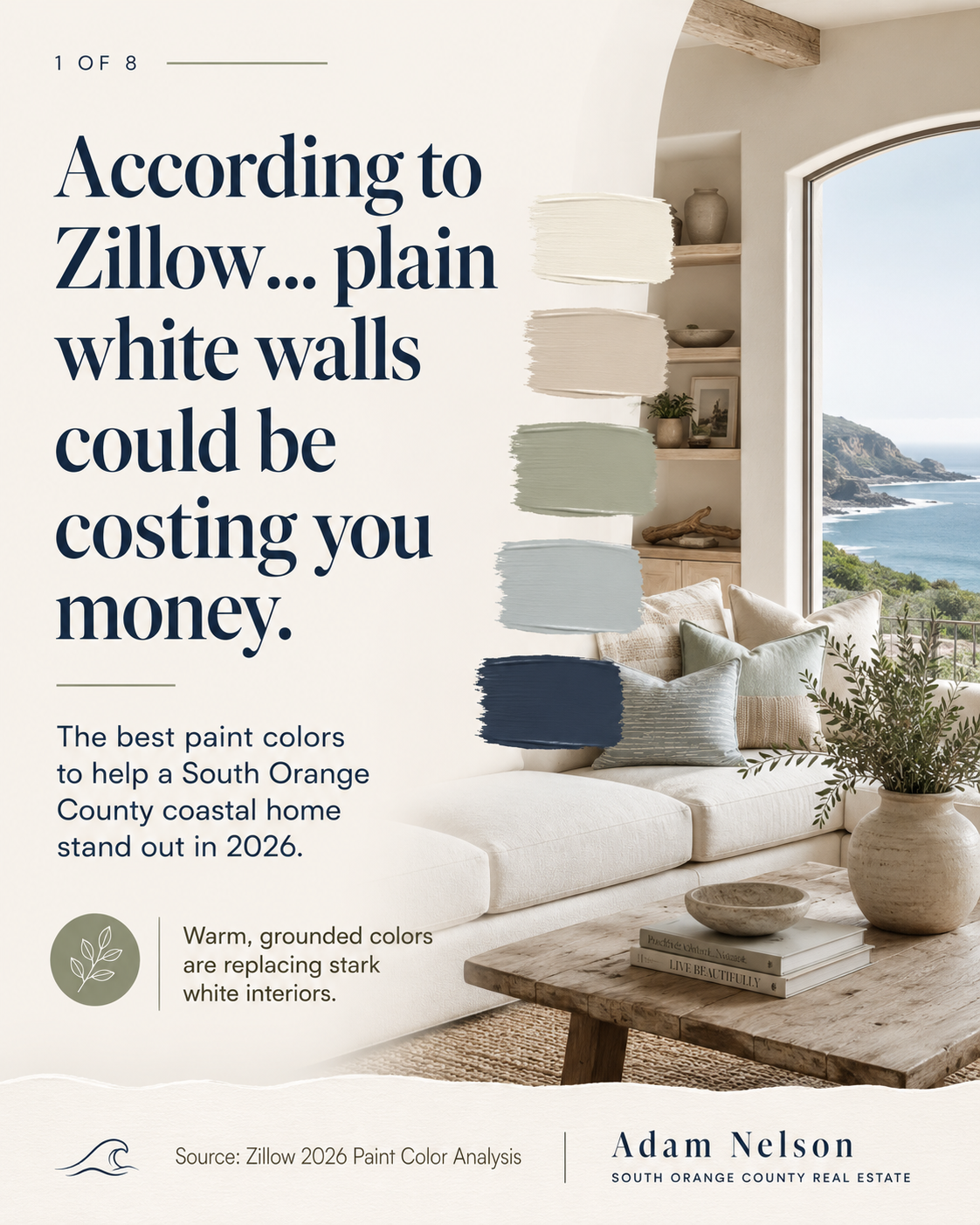 Zillow 2026 study: plain white walls could be costing sellers money