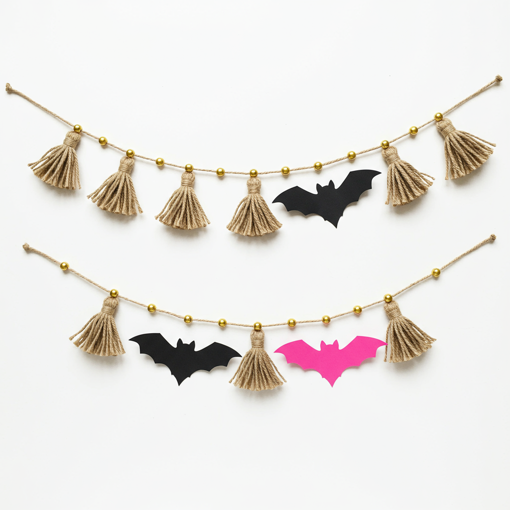 Glitterville Studios Bountiful Bat Garland