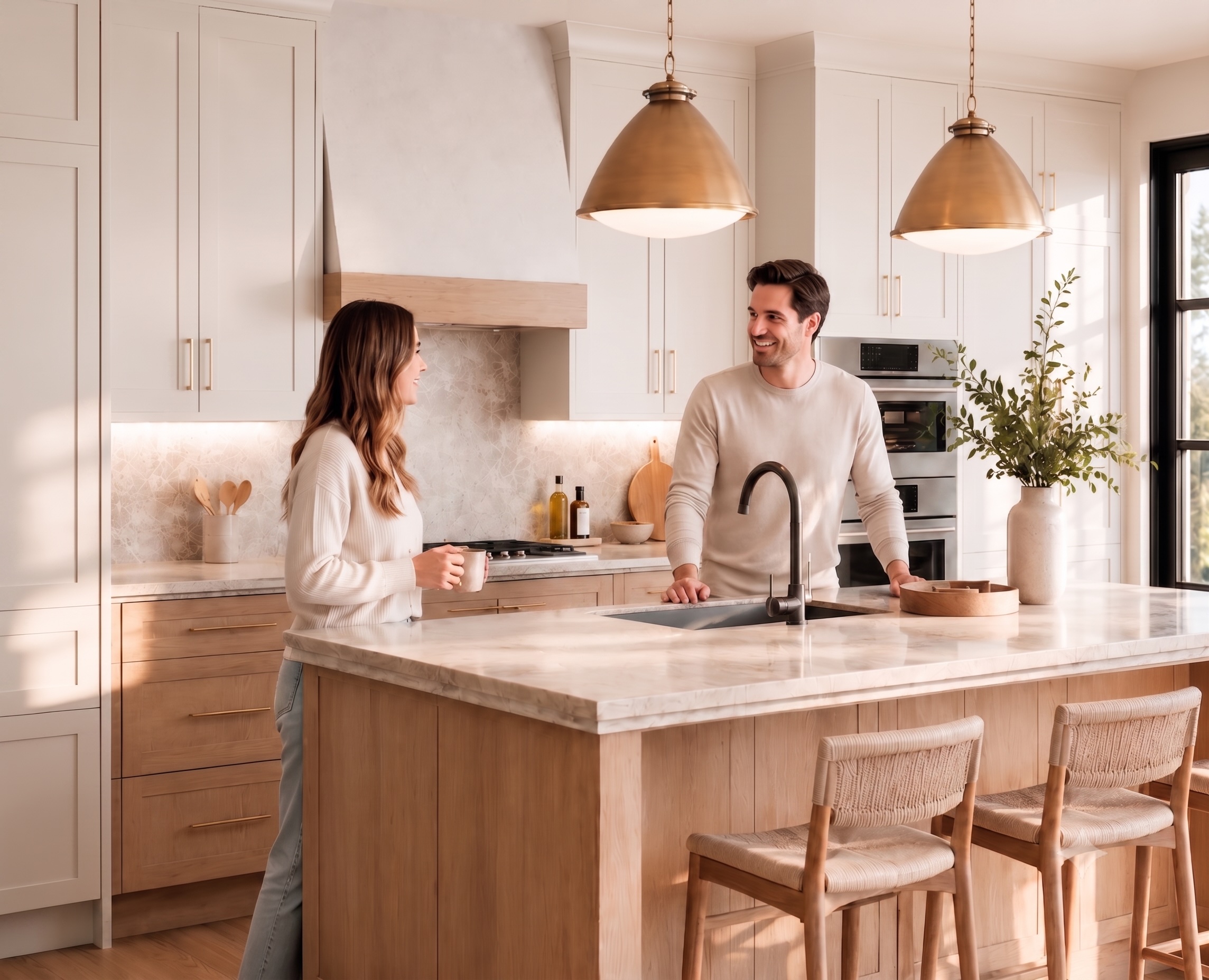 Morning coffee in the Cedar Commons kitchen
