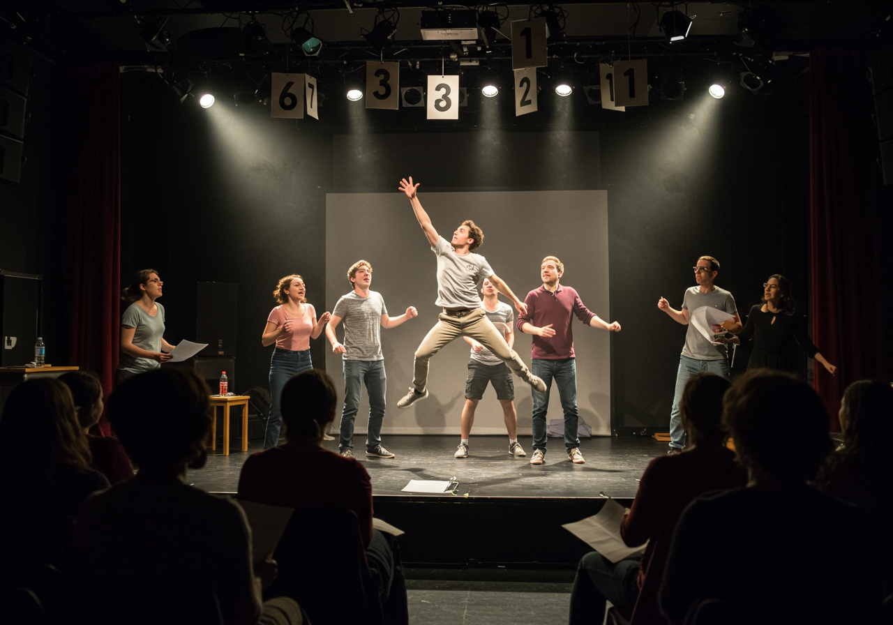 Watch 30 plays in 60 minutes at the Neo-Futurarium