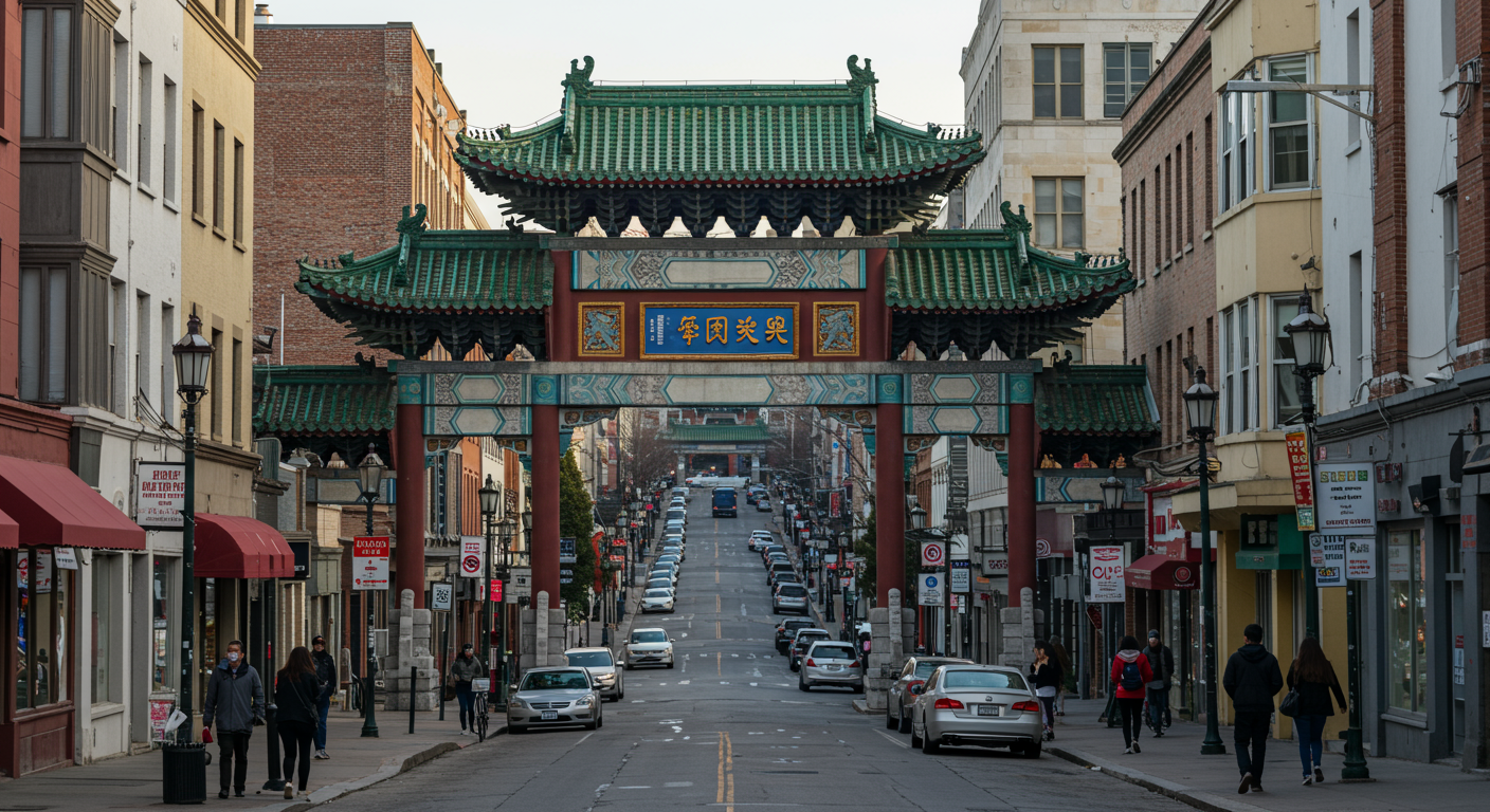 Chinatown street in San Francisco