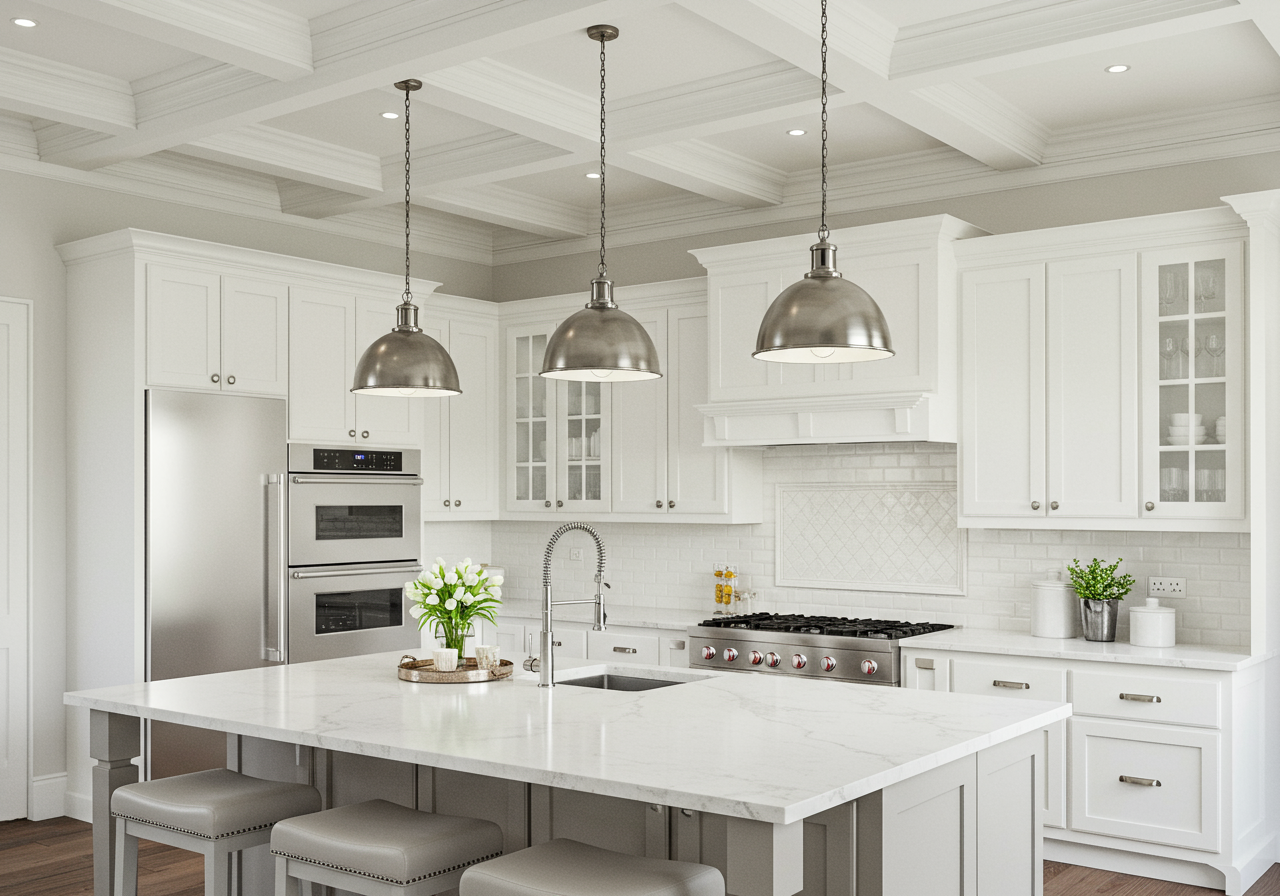 Spectacular kitchen in brand new tour home