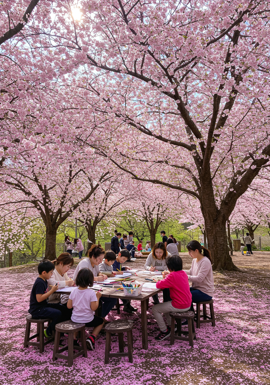 Cherry Blossom Coloring Page 6
