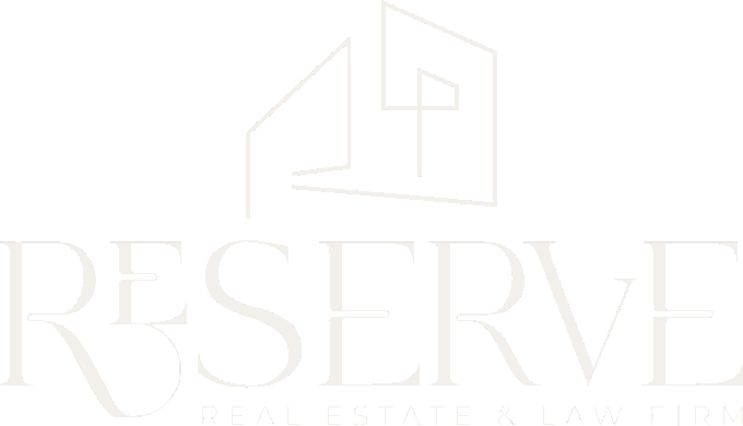 Reserve Real Estate & Law Firm White Logo