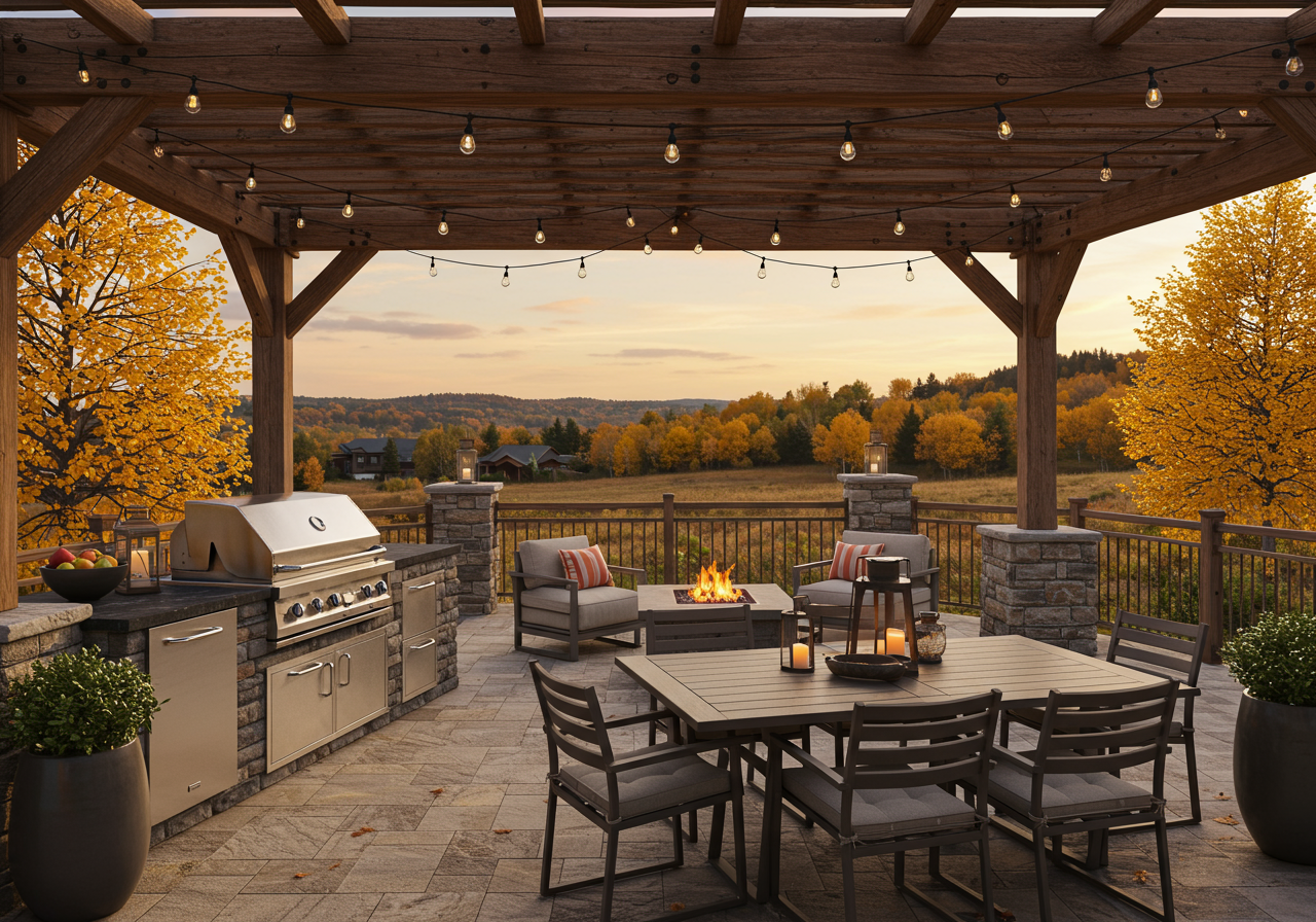 Combined indoor and outdoor spaces