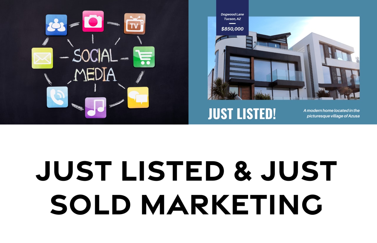 Just Listed & Just Sold Marketing Promotional material