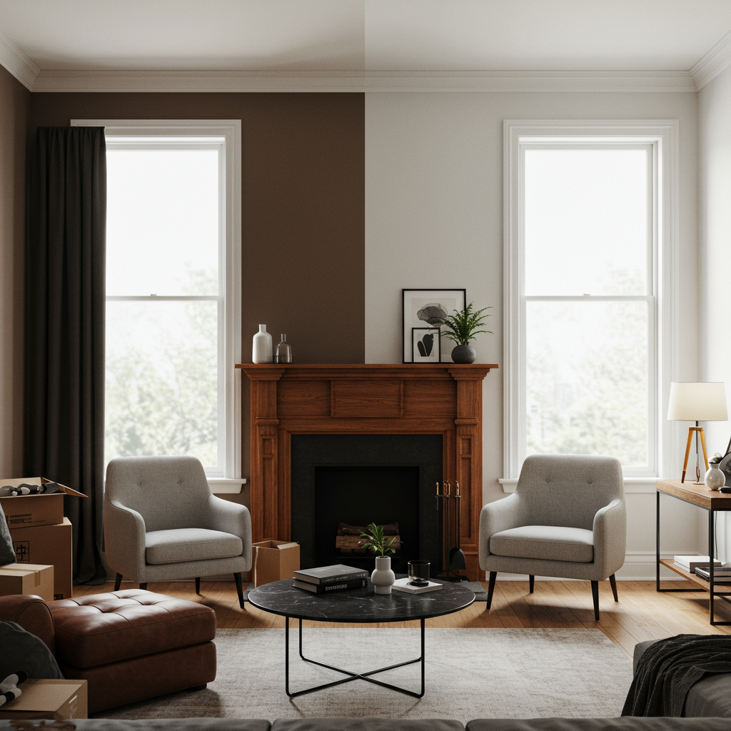 Home Staging Before And After in Ashburn, Virginia