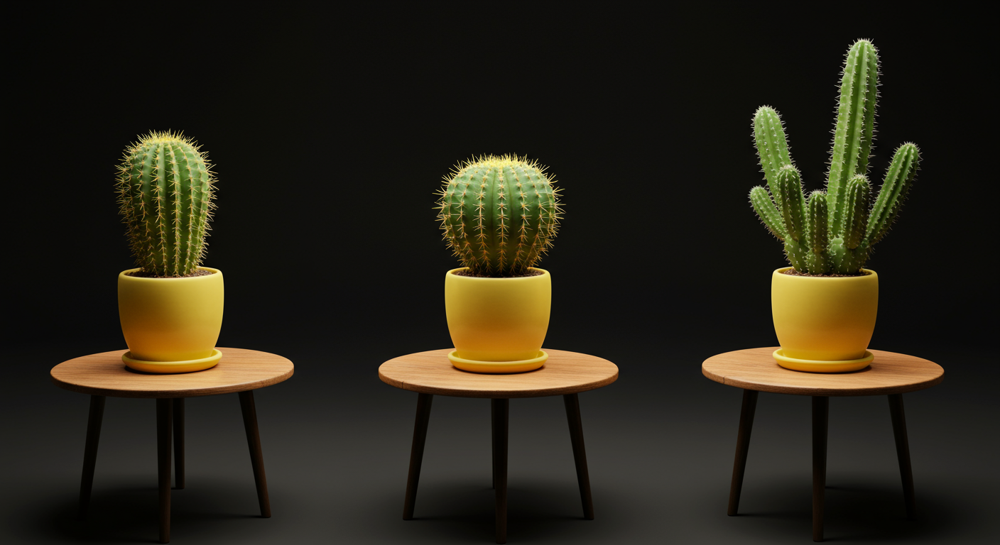 An African Pygmy Hedgehog on a flower pot, looking like cactus.