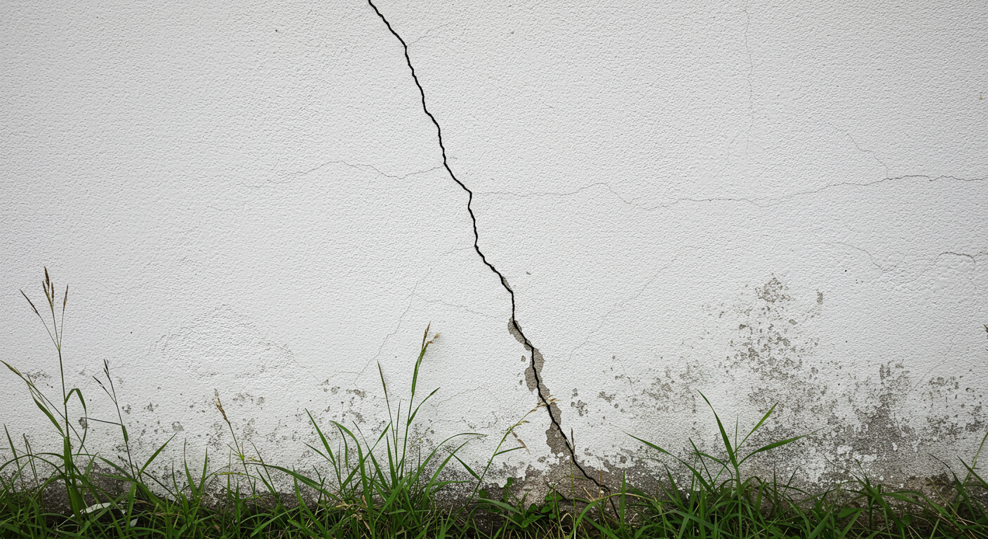 Cracks on Retaining Wall