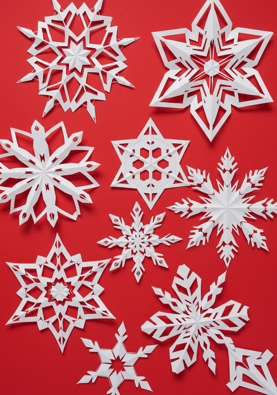 winter crafts paper snowflakes