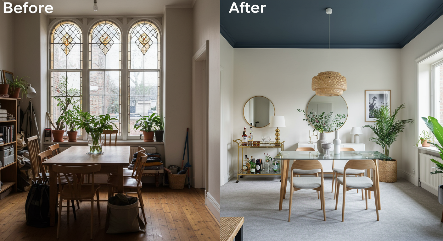 Colorado Home Update with Blue Paint