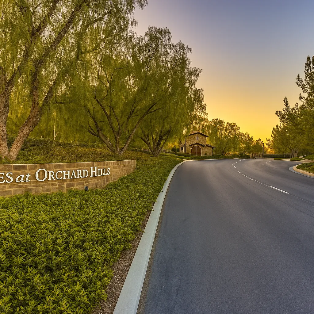 Luxury hillside homes in Orchard Hills, Irvine