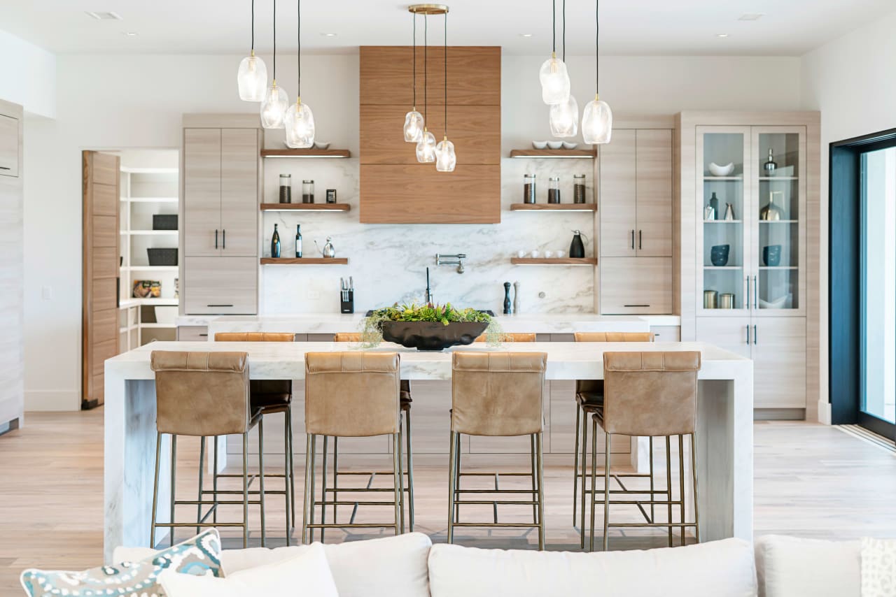 luxurious white kitchen in a home for sale in Columbus, GA