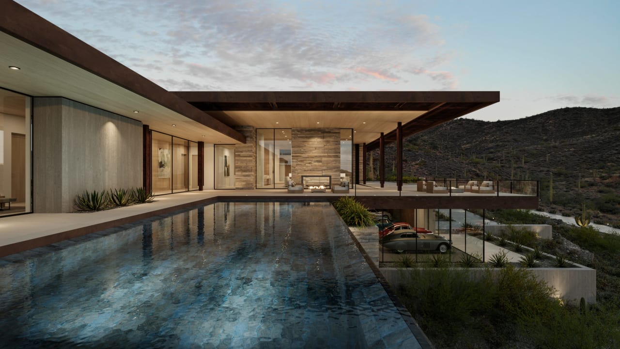 Luxury estate with infinity pool in Cave Creek, Arizona