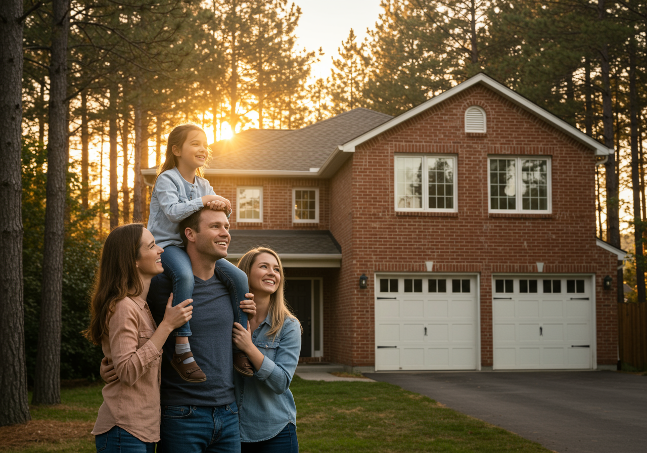 Family looking at house (5 Ways to Know if a House is Right for You)