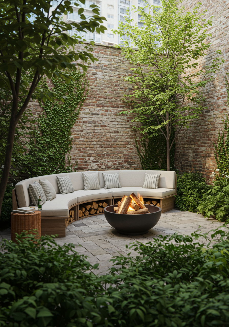 Image may contain Backyard Nature Outdoors Yard Path Walkway Flagstone Furniture Table Architecture and Building