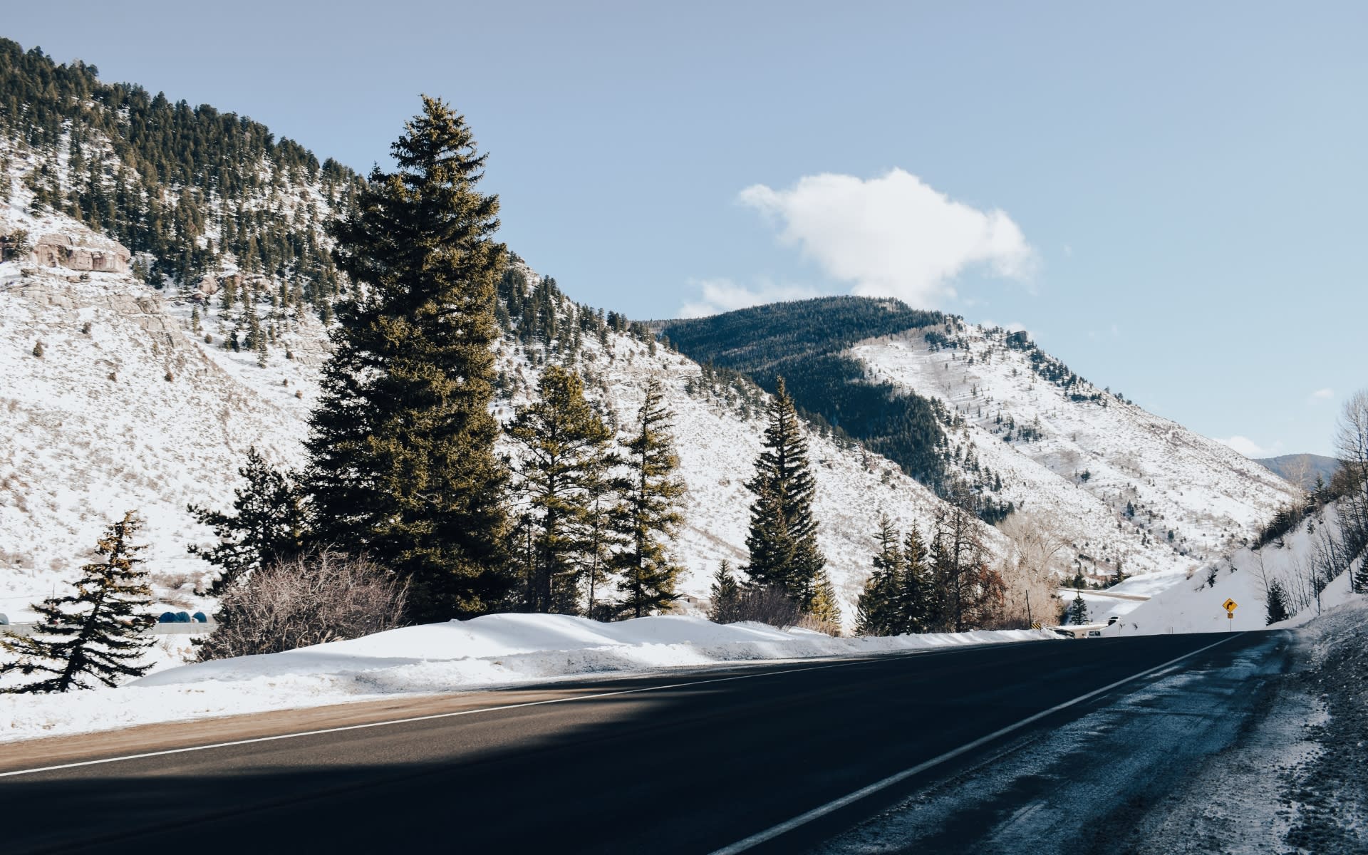 Mountain landscape in Big Sky Montana