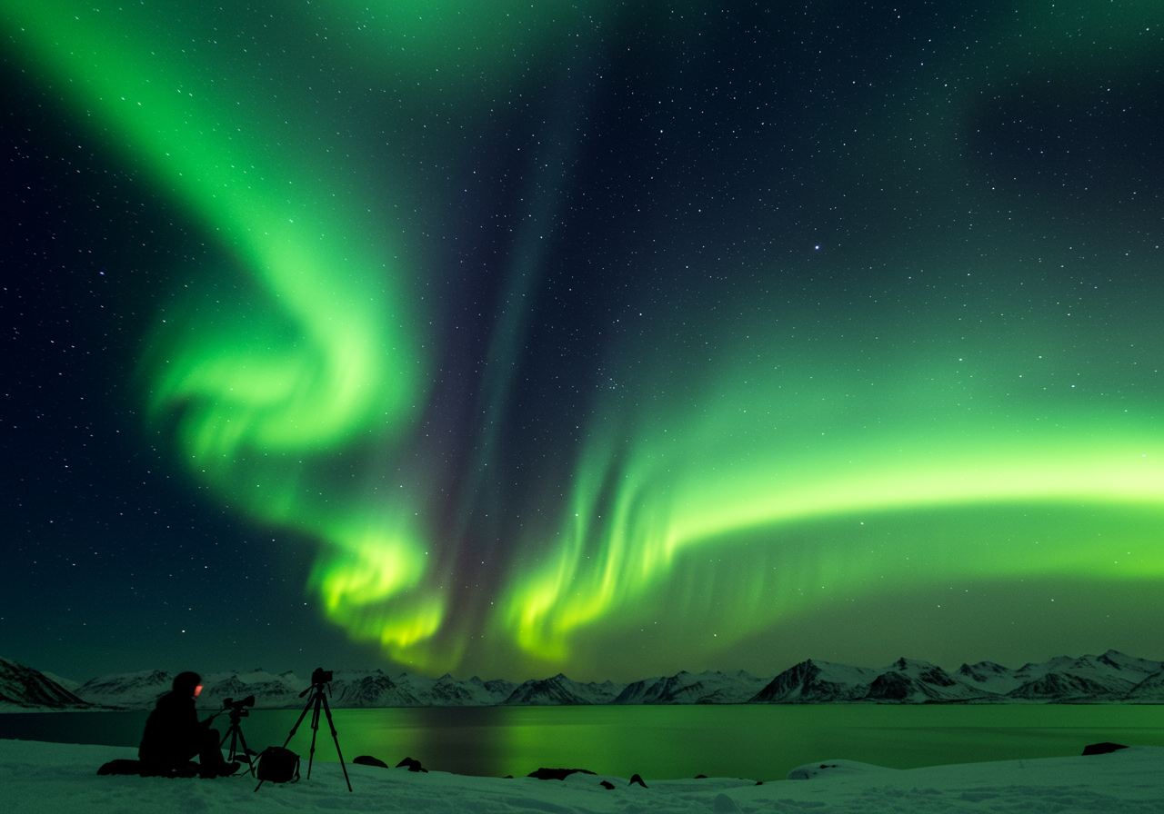 Amazing Northern Lights in Sweden