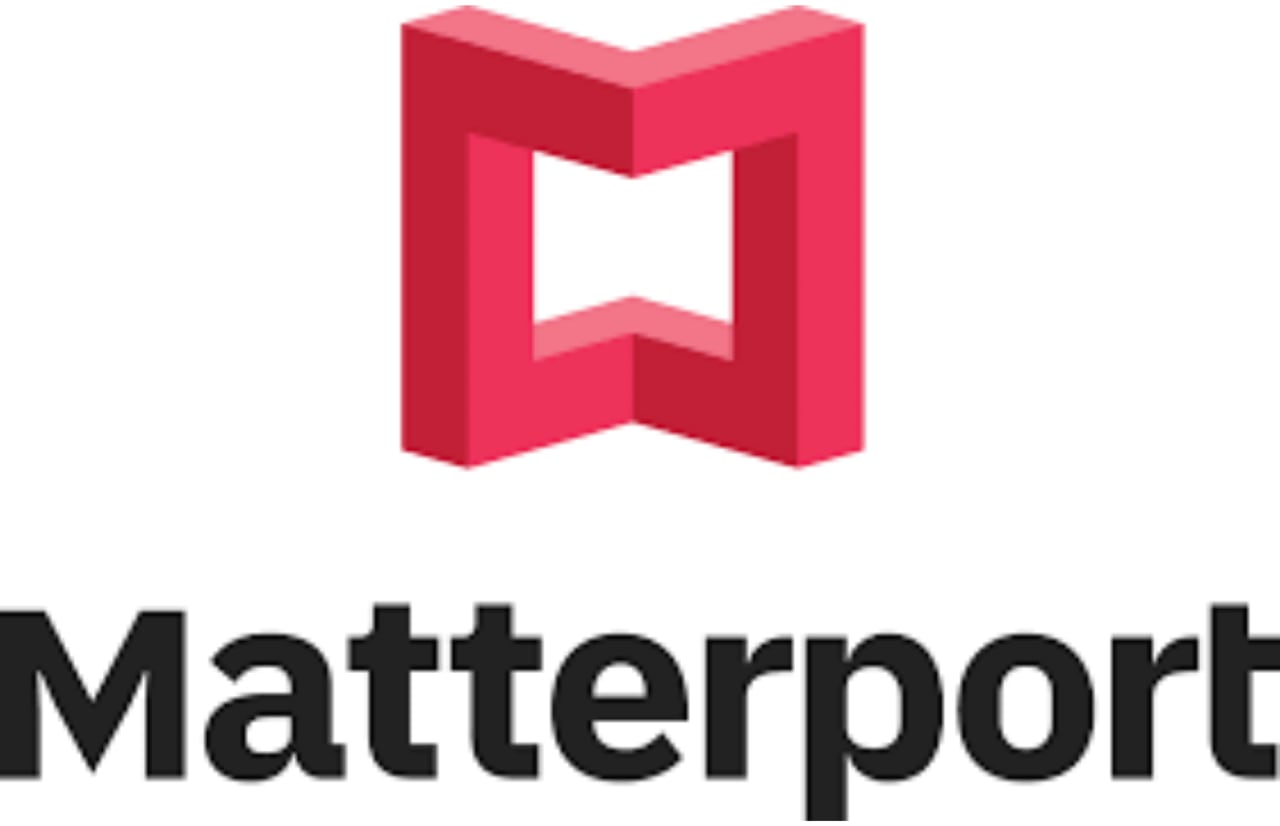 The Matterport logo, a company providing 3D virtual tours and spatial data solutions. 