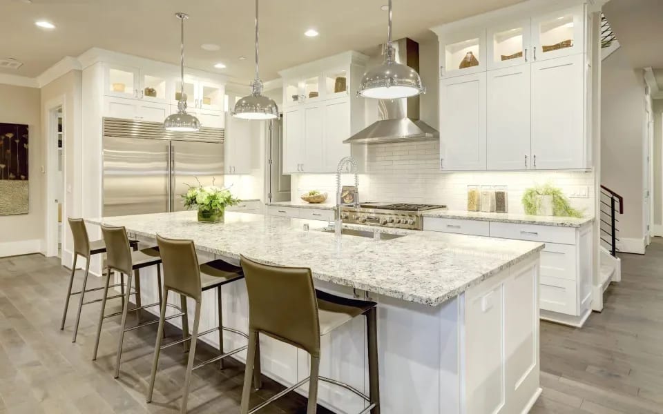 Modern farmhouse kitchen in Spokane, WA. 