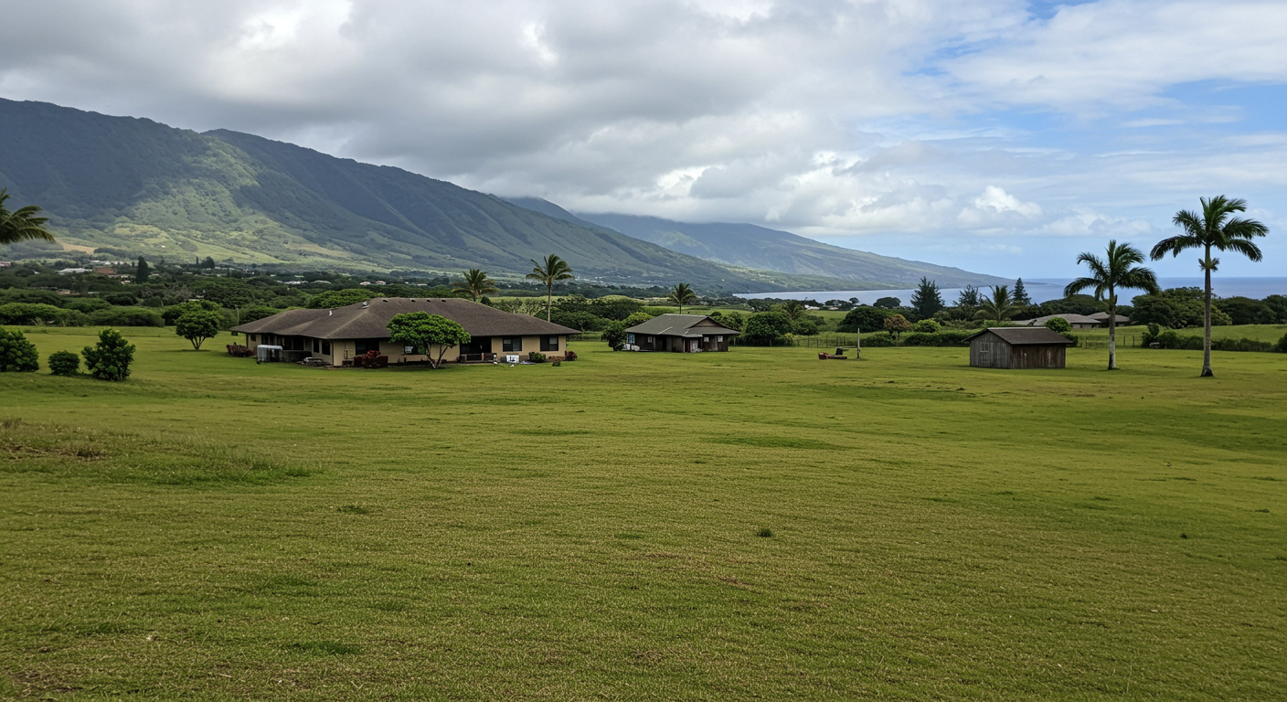 2.01 Acres of raw land with Main House, Ohana and Barn dwelling/building options.