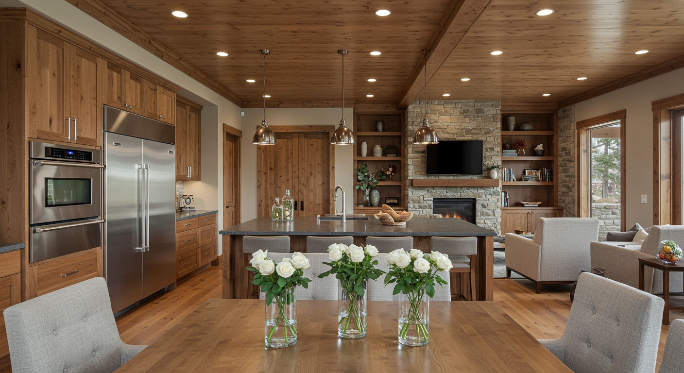 Beautiful home interior with open floor plan