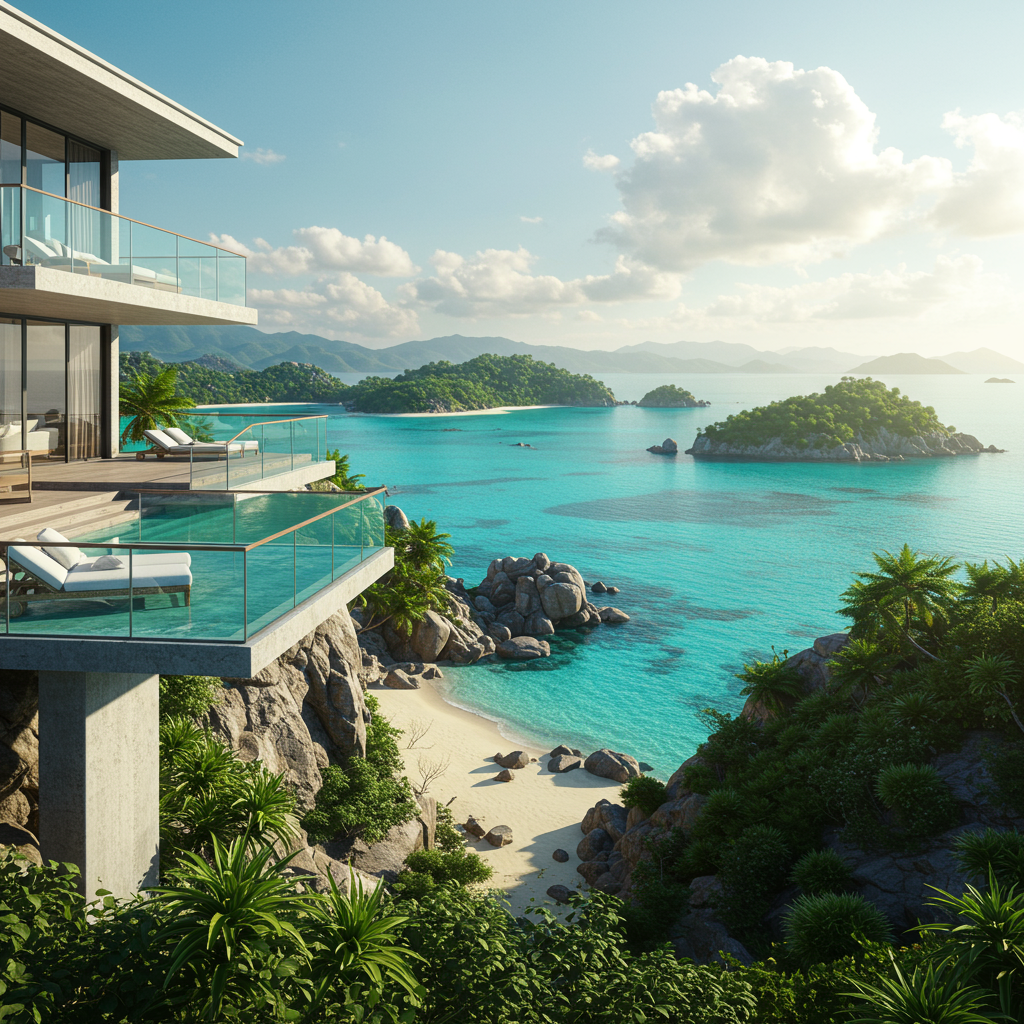 Three Arch Bay neighborhood, Laguna Beach, CA, with private cove and luxury homes.