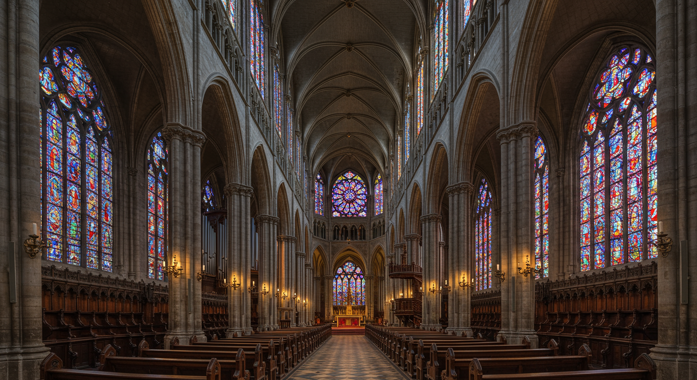 Historic Grace Cathedral Interior Architecture in San Francisco California