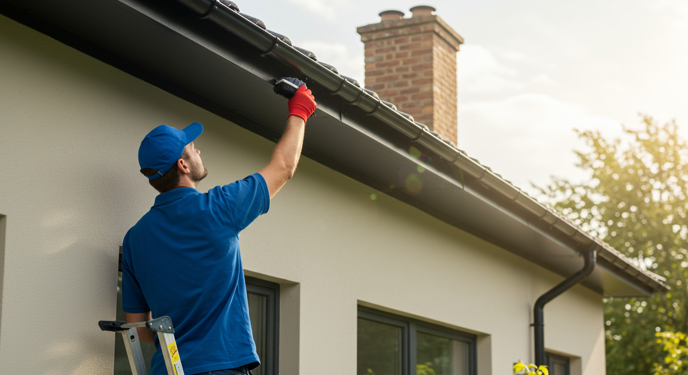 Be sure to check your roof and gutters when preparing a property for winter. 