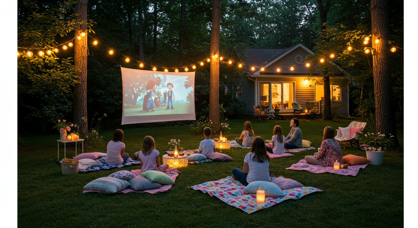fourth of july activities | 4th of July activities | backyard movie night