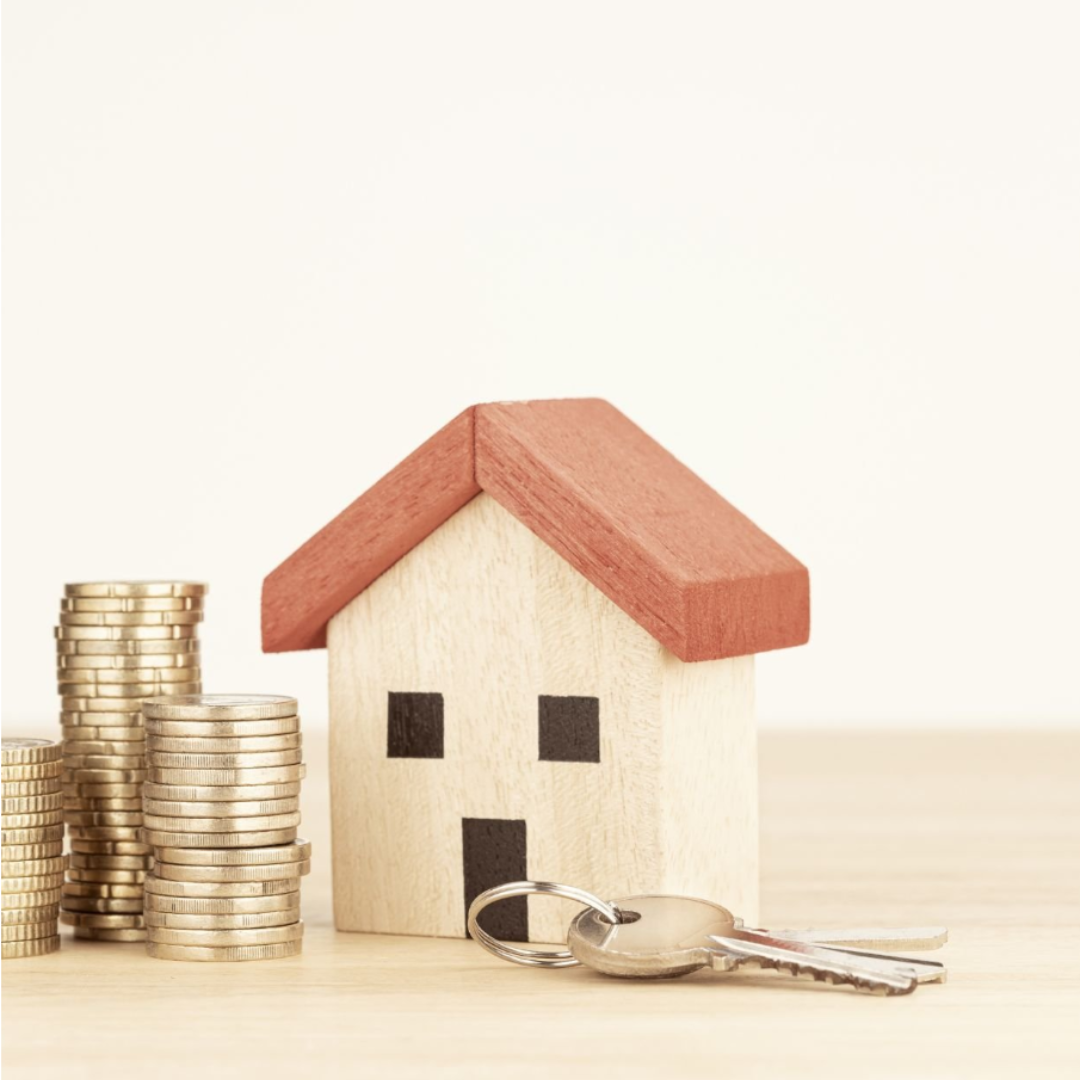 House with coins