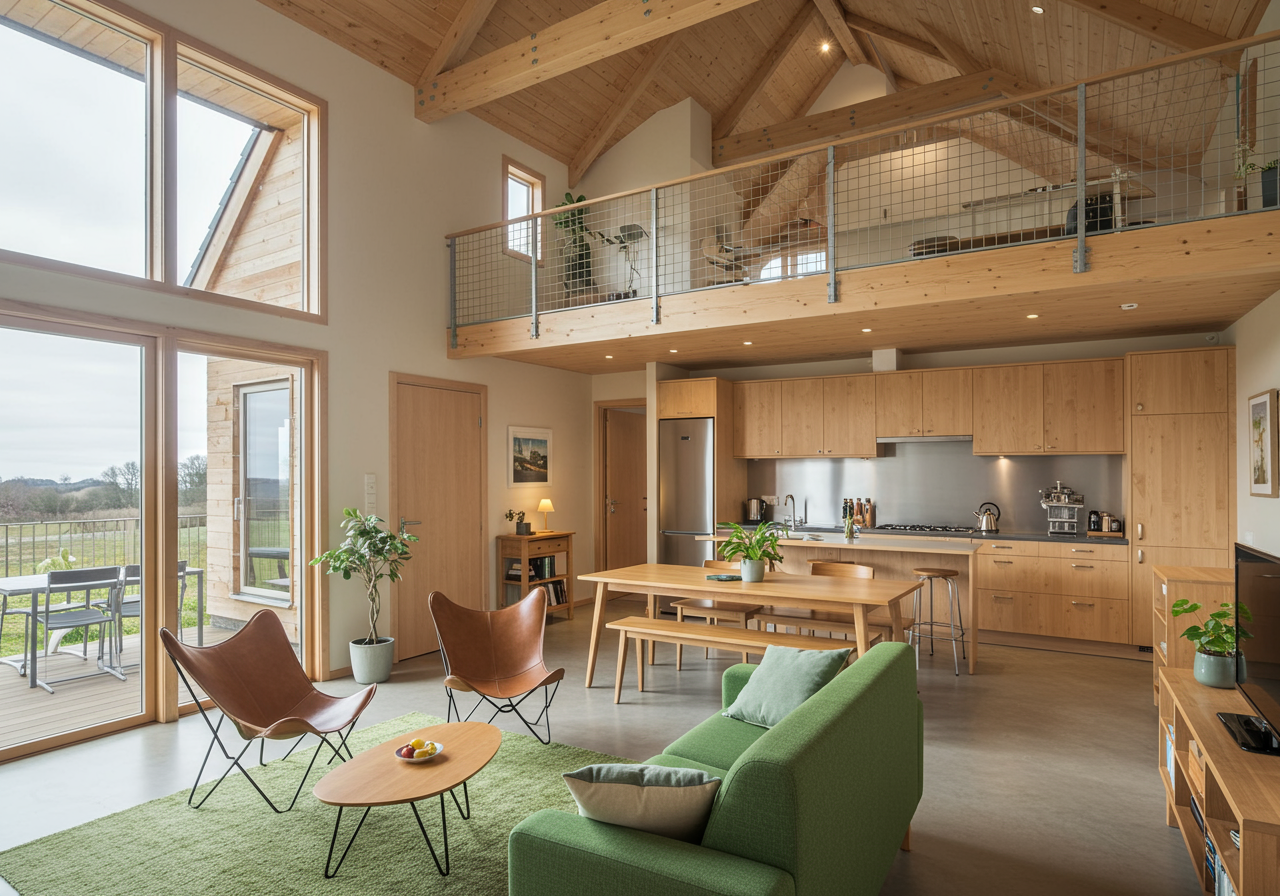 Twisp cabin interior Johnston Architects