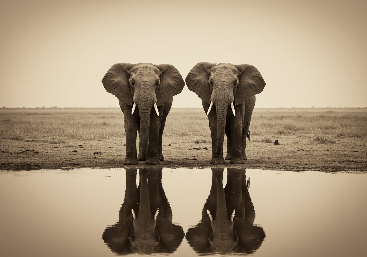 African Elephants - Cape Town