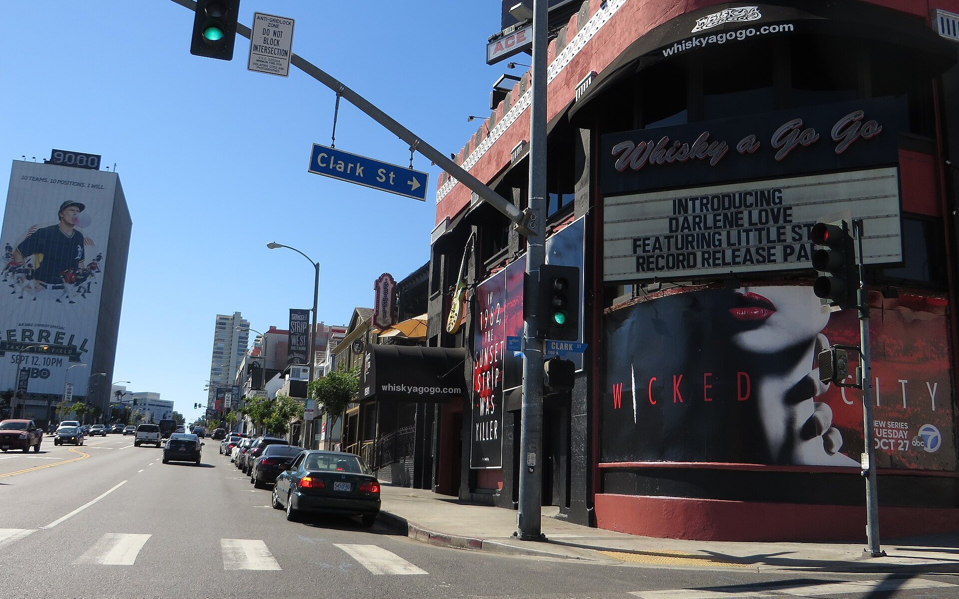 Whisky a Go Go on Sunset Boulevard in West Hollywood