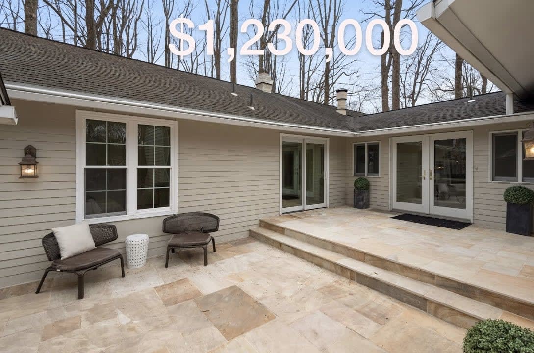 SOLD- Potomac Maryland- Timberwood of Potomac Neighborhood - Mid Century Modern Rambler